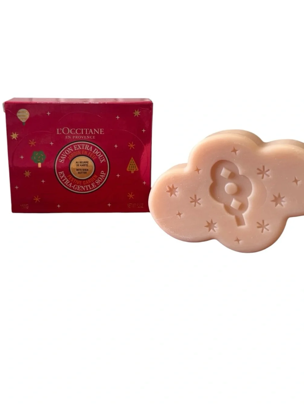 L'Occitane Shea Butter Festive Garden Extra-Gentle Soap Limited Edition 150g NIB